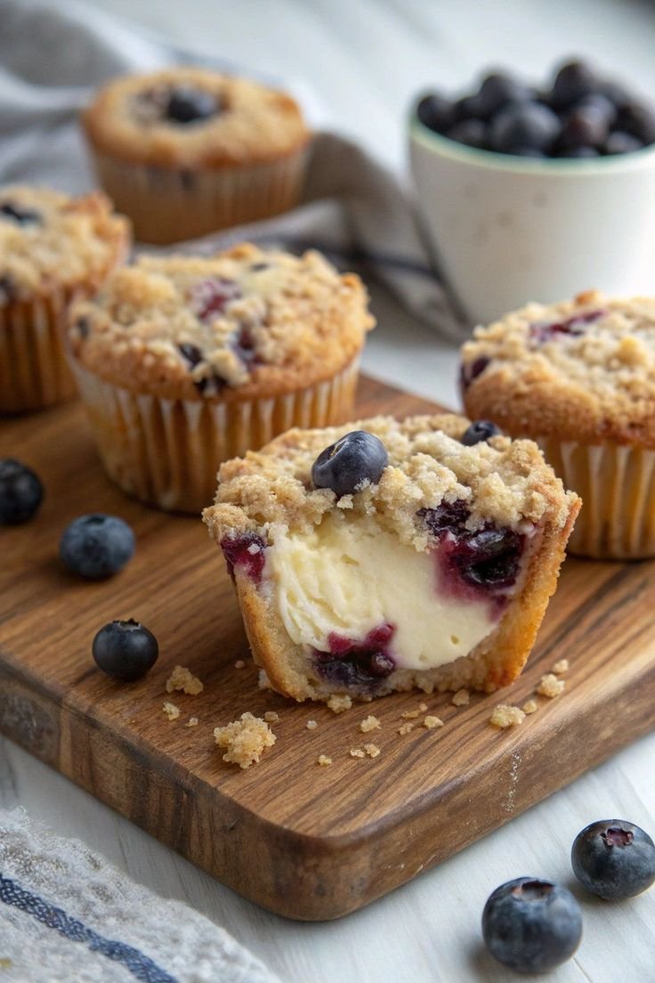 Muffins en vitrina